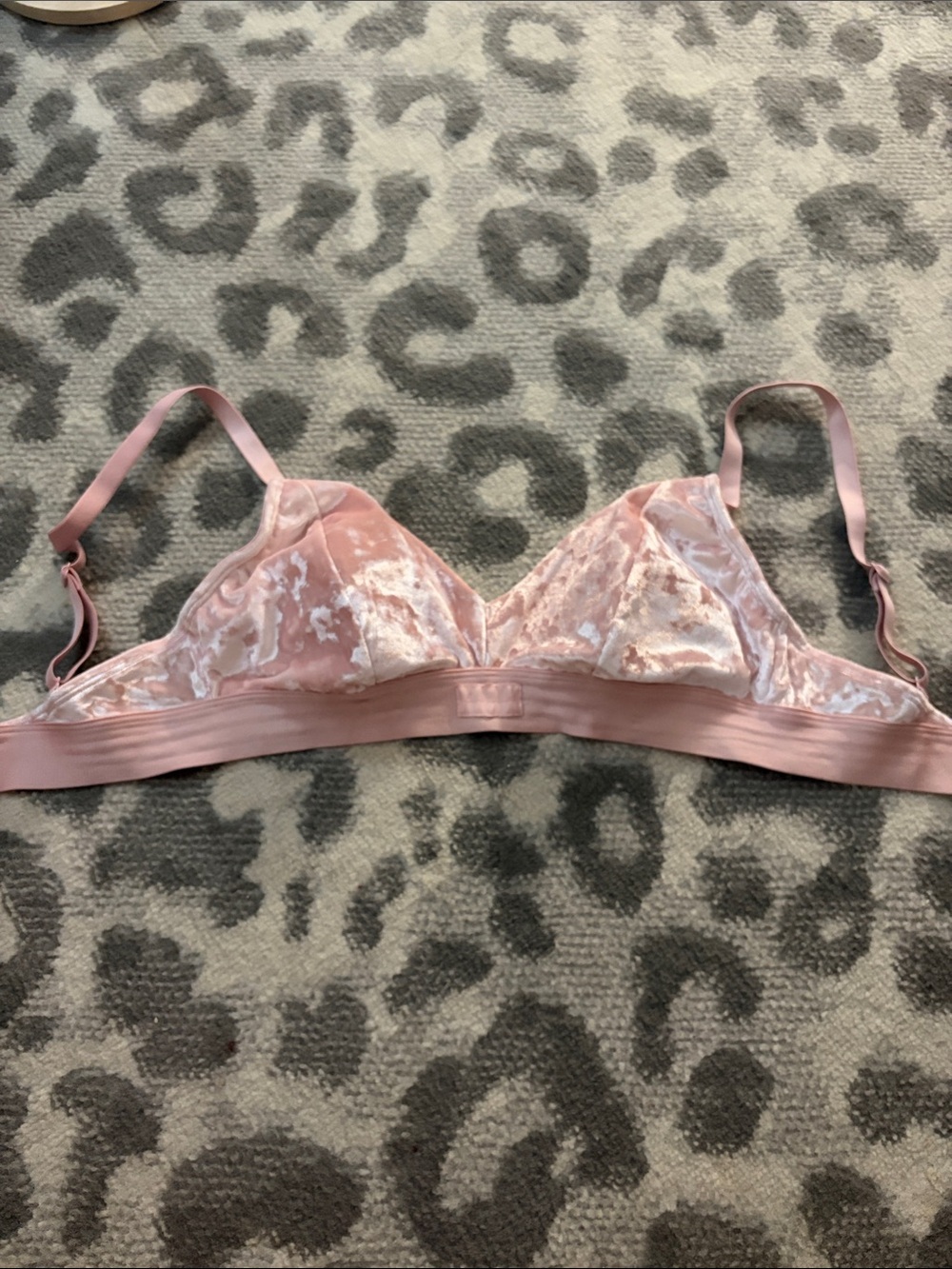 PINK Victoria's Secret Blush Velvet Bralette
